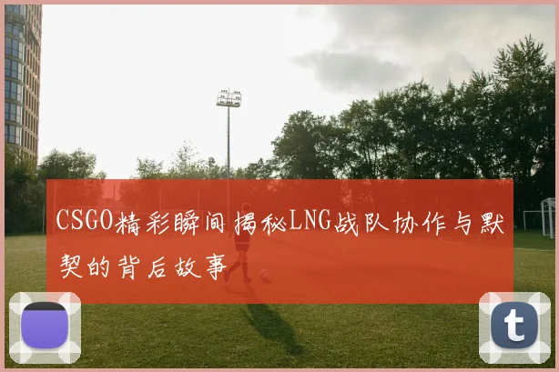 CSGO精彩瞬间揭秘LNG战队协作与默契的背后故事