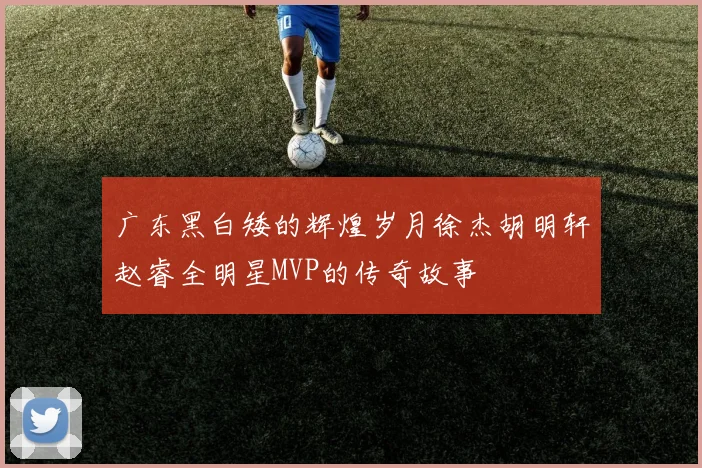 广东黑白矮的辉煌岁月徐杰胡明轩赵睿全明星MVP的传奇故事